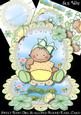 Sweet Baby Girl Scalloped Round Easel Card Mini Kit