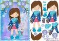 Teen Fashionista! Goes Shopping Card Front and Decoupage