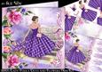 1950's Lady Polka Dots and Flowers Mini Kit