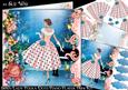 1950's Lady Polka Dots Piano Player Mini Kit
