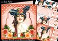 Vintage Hat Lady and Flowers Mini Kit