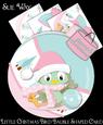 Little Chistmas Bird Bauble Shaped Card (pastels)