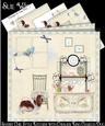 Shabby Chic Style Kitchen with Cavalier King Charles Green