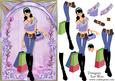 Archway Girls! Shopping in Lilac Card Front and Decoupage