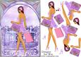 Archway Girls! Shopping in Purple Card Front and Decoupage