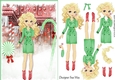 Christmas Girls! Sweet Candy Card Front and Decoupage