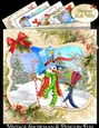 Vintage Snowman & Penguin Fun Mini Kit