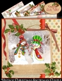 Vintage Christmas Snowman Couple Mini Kit 