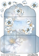 cup754820_38 - Winter Blue Flowers Money Wallet