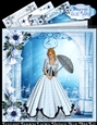 Elegant Fashion Ladies, Vintage Blue Card Mini Kit