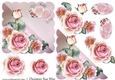 Dreamy Flowers Corner Overlap Square Topper Card