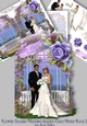 Flower Gazebo Wedding Shaped Card Decoupage Mixed Race 2 Mini Kit