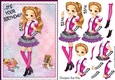 Its your Birthday! Fashion Girl Shopping for Shoes Card Front & Decoupage