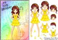 Its your Birthday! Fashion Girl Party Time Card Front & Decoupage
