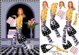 Shopping Girls! A Bit of Bling Card Front & Decoupage