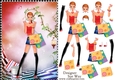 Shopping Girls! Red Shoes and Lippy Card Front & Decoupage