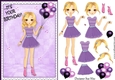 Its your Birthday! Fashion Girl Wheres the Party Card Front & Decoupage