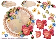 Rosey Posey Scalloped Round Card Topper & Decoupage