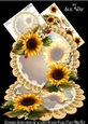 Stunning Sunflowers Scalloped Round Easel Card Mini Kit
