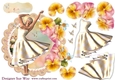 1950s Lemon Lady Scalloped Round Topper & Decoupage