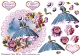 1950s Lady of the Lake Scalloped Round Topper & Decoupage