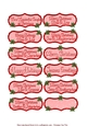 Small Red Festive Holly Greeting Tags
