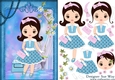 Retro Fashionista! Goes Shopping A5 Card Front & Decoupage