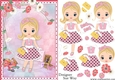 Retro Fashionista! Pretty in Pink Shopping Trip A5 Card Front & Decoupage
