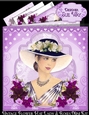 Vintage Flower Hat Lady Mini Kit 