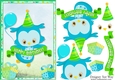 Happy Birthday Boy Owl A5 Topper & Decoupage