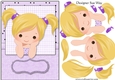 Lilac Window Girl A5 Card Topper & Decoupage