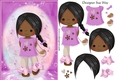 Cute Little Fesival Chic A5 Card Front & Decoupage Ethnic