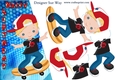 Skateboard Boy Blonde Hair A5 Over the Edge Card