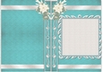 Teal Christmas Book Cover A5 Insert or Card front