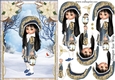 Sweet Little Warm Winter Walk A5 Card Front & Decoupage