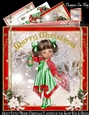 Sweet Little Merry Christmas Lantern in the Snow Red & Green Mini Kit