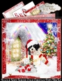 Black & White Border Collie Christmas Puppy Mini Kit