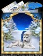 Christmas Husky Puppy in the Snow Mini Kit