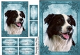 Border Collie Card Front, Topper & Sentiment Tags