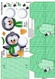 Cute Little Snowball Penguin Box Card