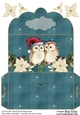 Christmas Owl Couple Money Wallet