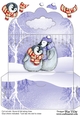 Penguin Love in a Snowy Scene Money Wallet