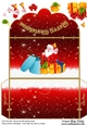 Santas Christmas Surprise Money Wallet