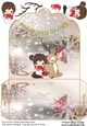 Little Girl and Rudolf in the Snow Money Wallet