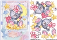 Moon and Stars Bear A5 Card Front & Decoupage