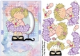 Perfume and Polish Cute Girl Card Front & Decoupage