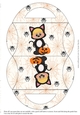 Halloween Kitten Candy Purse with Spider Background