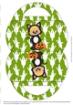 Halloween Kitten Candy Purse with Green Background