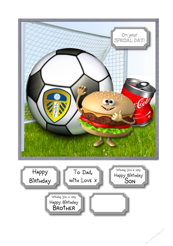 Leeds United birthday card