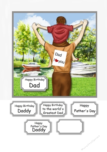 Father and Son Birthday or Fathers Day